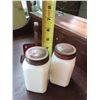 Image 2 : Milk Glass Salt And Pepper With Holder
