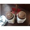 Image 7 : Milk Glass Salt And Pepper With Holder