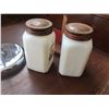 Image 8 : Milk Glass Salt And Pepper With Holder