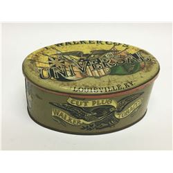 T. Walker co. Universal Tobacco Tin