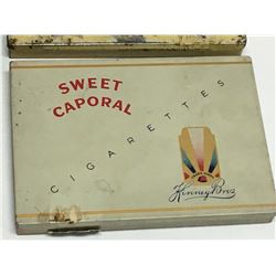 Lot (4) Flat Cigarette Tins (State Express, Three Threes, Sweet Caporal,  Pall Mall Black Cat)