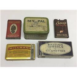 Tobacco Tin Lot (5)