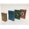 Image 1 : Lot (4) Pocket Tobacco Tins (Philip Morris, Edgeworth, Tuxedo, Prince Albert)