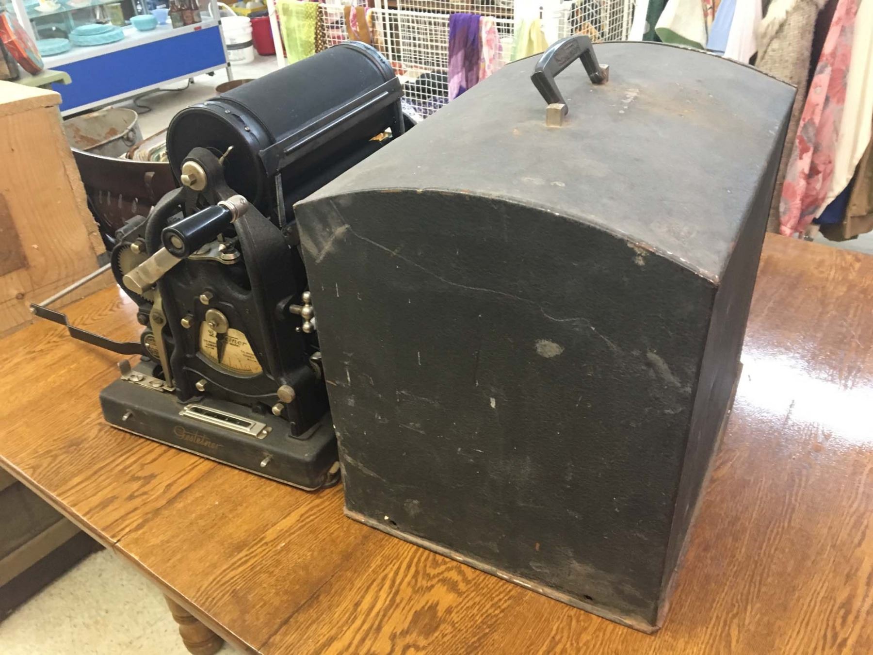 Antique 1930s Gestetner Duplicating Machine W/ Cover