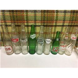 Lot (9) Vintage Pop Bottles (Very Clean)