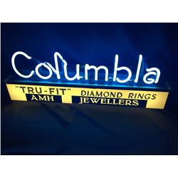 Columbia Diamonds Neon Sign Working 26” x 9”