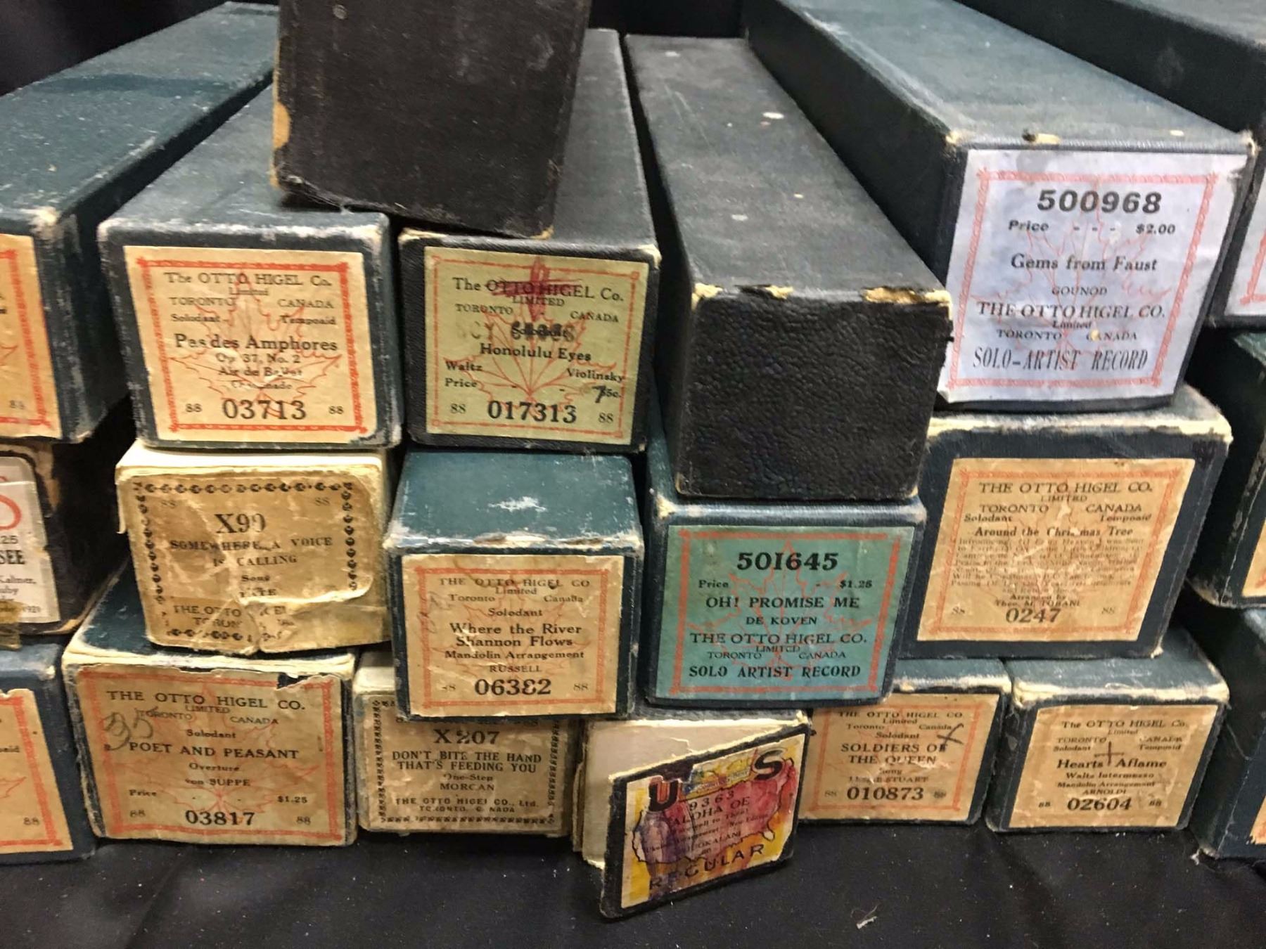 Lot 20 Antique Player Piano Rolls Lot 20 Antique Player Piano Rolls