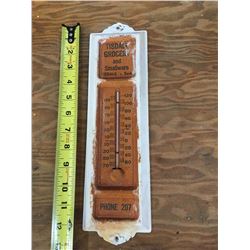Tisdale Sk. Grocery And Smallware Advertising Thermometer