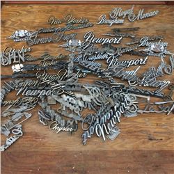 Large Lot Of Car Emblems (Vary In Condition)