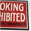 Image 3 : NOS Enamel ‘Smoking Prohibited’ Sign 15” x10” (Wooden Grain Elevator insurance)