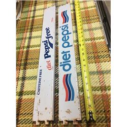 Lot (2) Diet Pepsi Advertising Shelf Display Arms