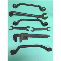 Lot (7) Antique Ford Wrenches