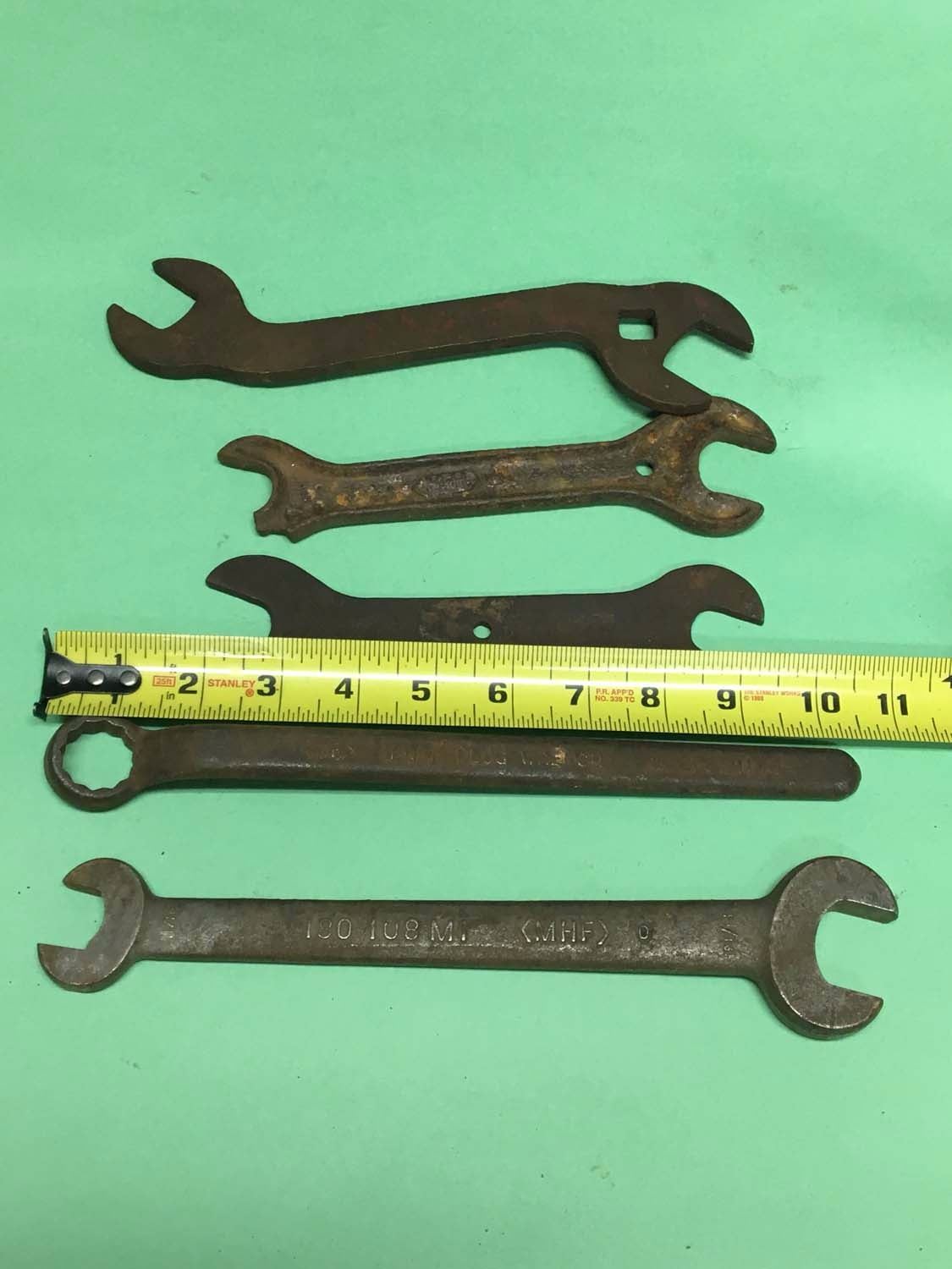 Lot (5) Antique Massey Harris & Ferguson Wrenches Bodnarus