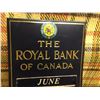 Image 2 : Vintage Royal Bank Of Canada Tin Advertising Calendar 18 1/2” x 12 1/4"”