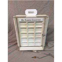 Birks Rotating Store Display With Key, 16” x 12” x 5 1/2"