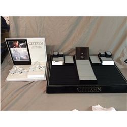 Lot (2) Citizen Jewelry Watch Displays