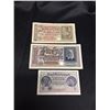Image 1 : Lot (3) Nazi Germany Bank Notes