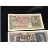 Image 4 : Lot (3) Nazi Germany Bank Notes