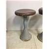 Image 2 : Lot Of 2 Cast Iron Base Ice Cream Shop Stools