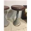 Image 4 : Lot Of 2 Cast Iron Base Ice Cream Shop Stools
