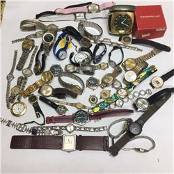 Large Lot Vintage Wrist Watches, Etc.
