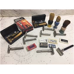 Lot Safety Razors Brushes Blades