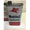 Image 2 : Lot (2) Outboard Oil Cans Mobiloil Esso