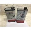 Image 4 : Lot (2) Outboard Oil Cans Mobiloil Esso