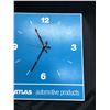 Image 3 : Atlas Advertising Clock, Needs Work, 13.5” x 12"