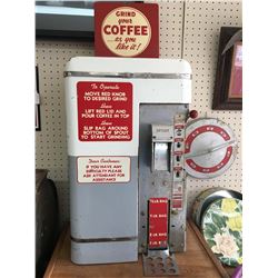 Vintage Commercial Coffee Grinder, 24” x 14” x 10”