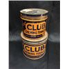 Image 1 : Lot (2) Key Wind Club Chewing Tobacco Tins