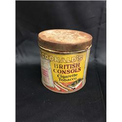 Macdonalds British Consols Tobacco Tin