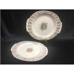 Lot 22k Gold Trim Limoges Plates