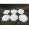 Image 1 : Lot (6) Pyrex Delphite Saucers (One Has A Chip)
