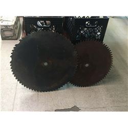 Lot (2) Larges Saw Blades