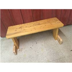 Bench 39.5” x 18” x 18” (Sturdy And Smooth)