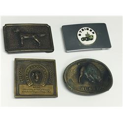Lot (4) Vintage Belt Buckles