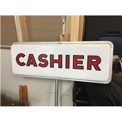 Light Up Cashier / Photo Pole Sign, Needs New Plug End