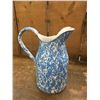 Image 3 : Blue Swirl Graniteware Enamel Pitcher