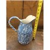 Image 5 : Blue Swirl Graniteware Enamel Pitcher