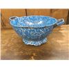 Image 2 : Blue Swirl Graniteware Enamel Strainer