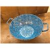 Image 3 : Blue Swirl Graniteware Enamel Strainer