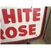 Image 5 : Massive DS Porcelain White Rose Service Station Sign, Original Pole Frame, 6’ Tall And 6’ Wide + Fra