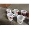 Image 2 : Lot Of Milk Glass Coffee Mugs (10) (some Fire King)