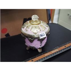 Ornate Glass Candy Dish