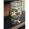 Image 1 : Glass Jar Full Of Buttons