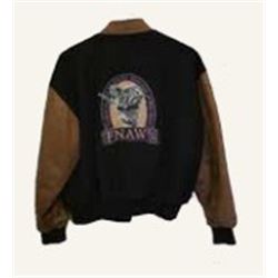 FN-24 XL FNAWS Logo Varsity Letter Jacket with leather sleeves: