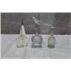Image 1 : THREE CRYSTAL PERFUME BOTTLES