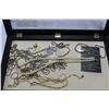 Image 2 : NEW DISPLAY CASE WITH RHINESTONE JEWELLRY ETC
