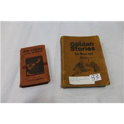 ANTIQUE JOE STRONG BOOK AND GOLDEN STORIES